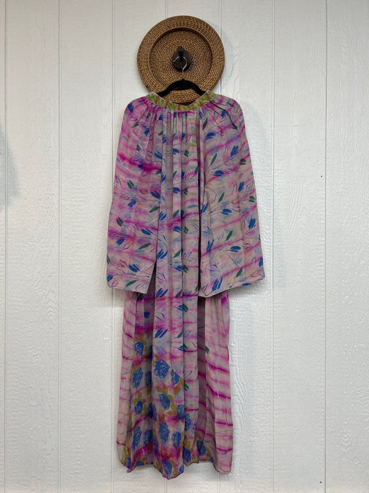 Crepe Sari Woodstock Duster Dress 0226 198