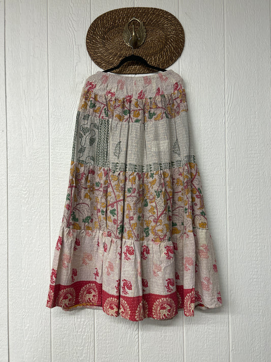 Pareo Kantha Lotus Maxi Skirt 0826 201