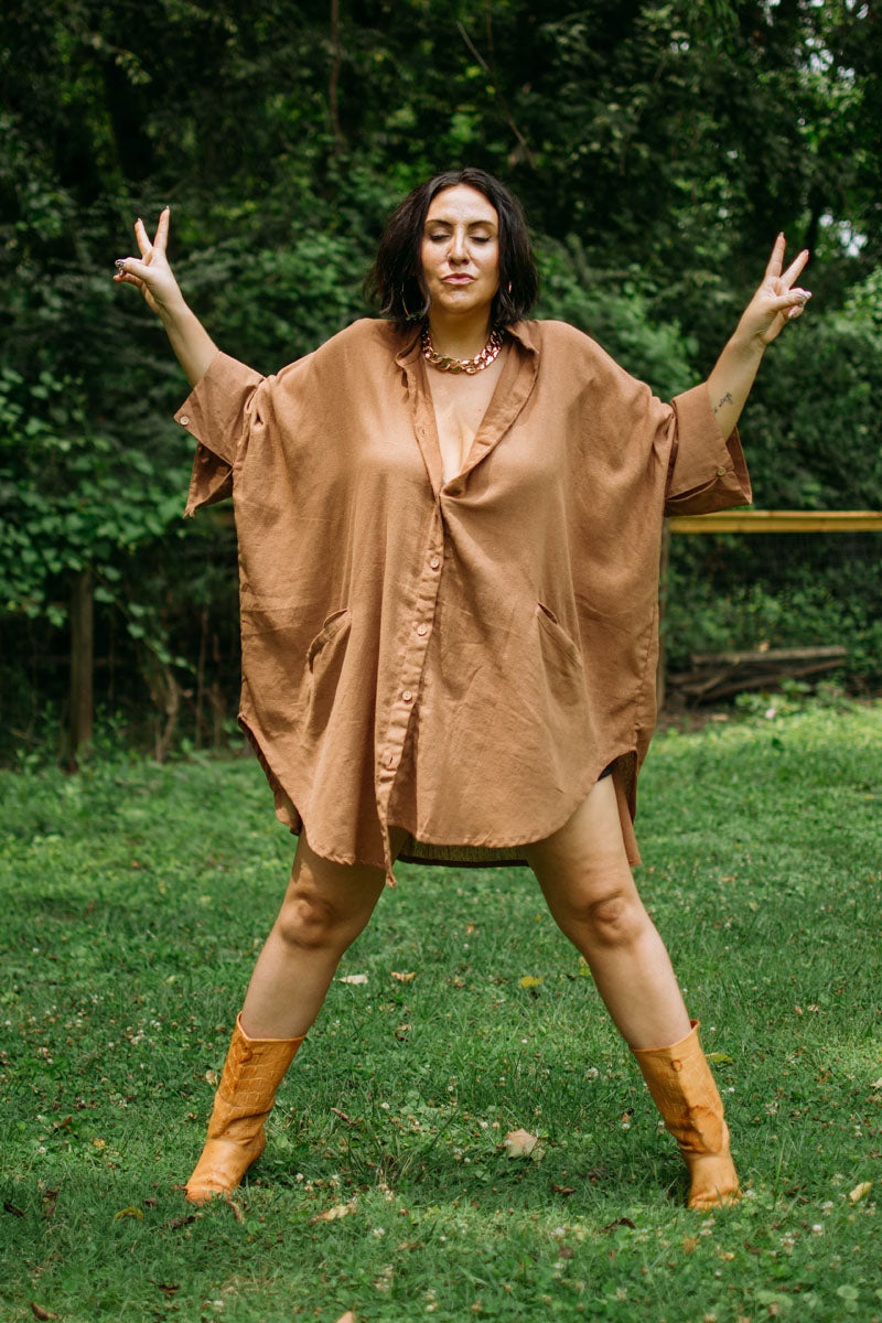 Khadi Free to Be Buttondown - Kantha Bae