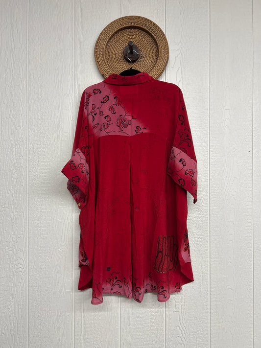 Crepe Sari Free To Be Button Down 0626 201