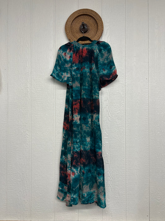 Crepe Sari Summer Woodstock Duster 0626 133
