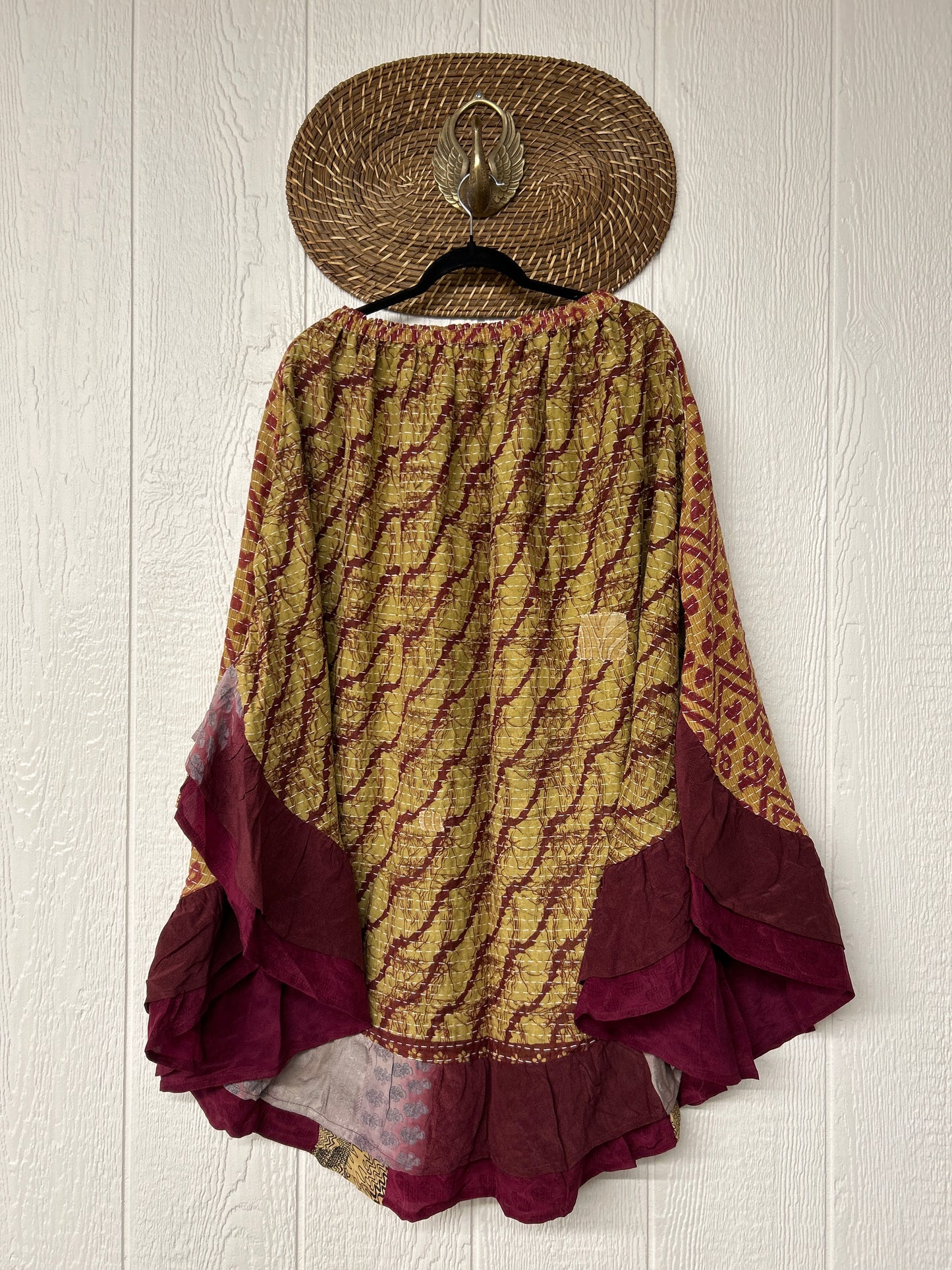 Pareo Kantha Wild Rose Skirt 0426 019