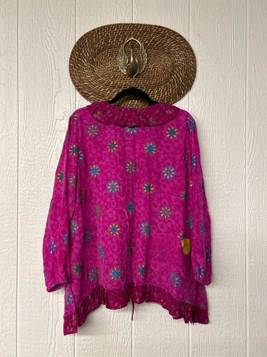 Crepe Sari Ruffle Daisy Blouse 0226 025