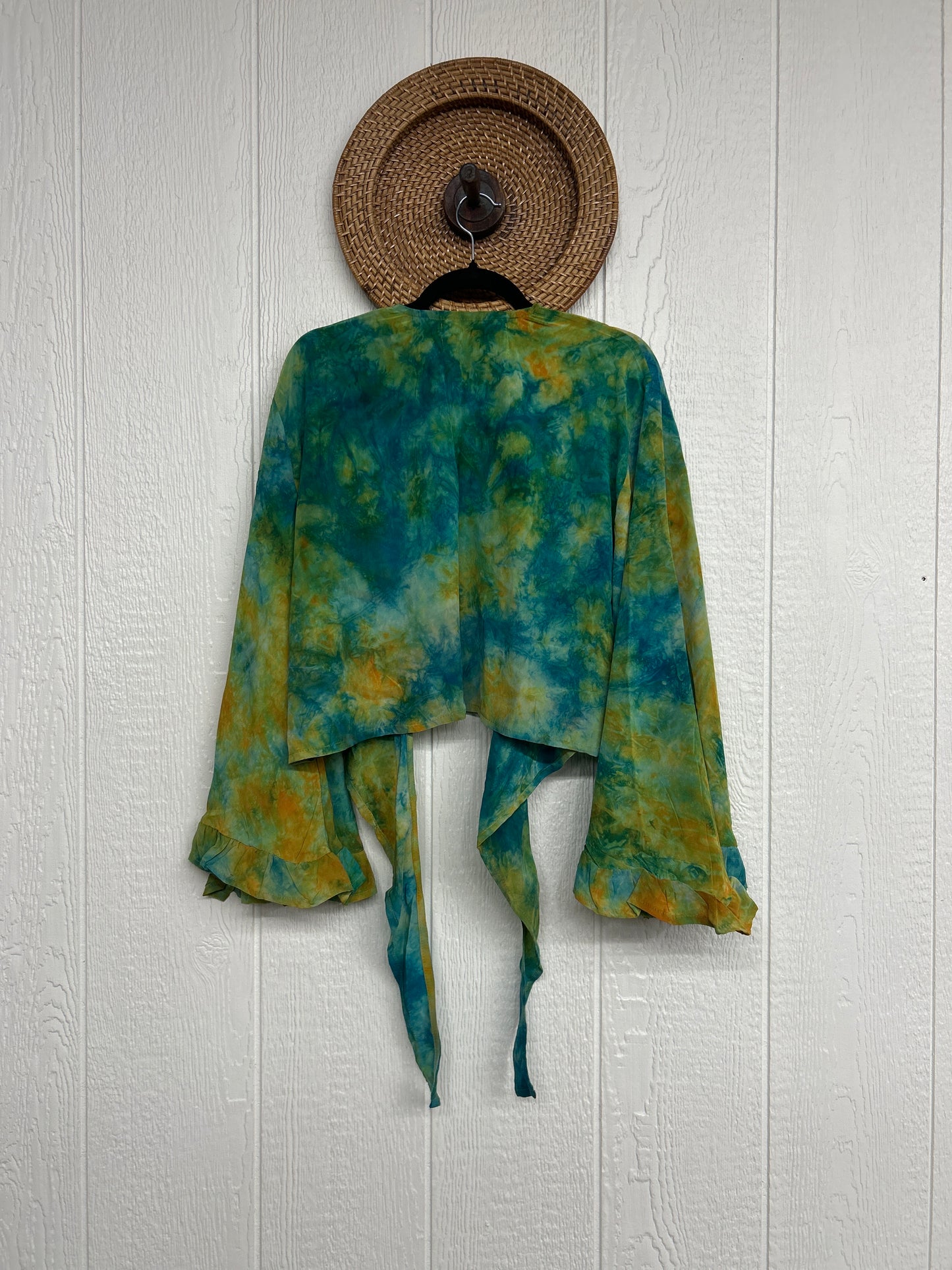 Crepe Sari Zeppelin Crop Shrug 0426 105