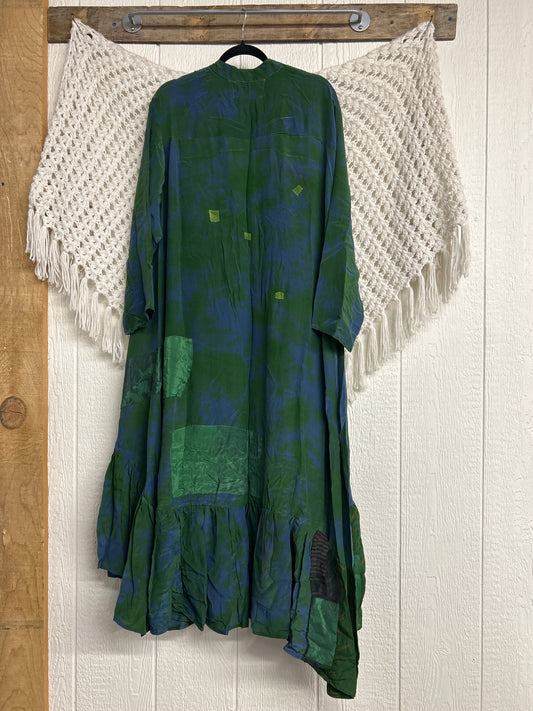 Crepe Sari Dahlia Duster Dress 0326 111