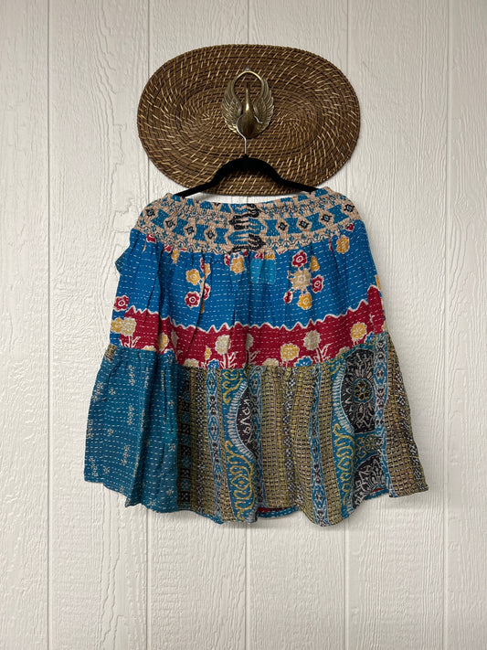 Pareo Kantha Meadow Skirt 0826 100