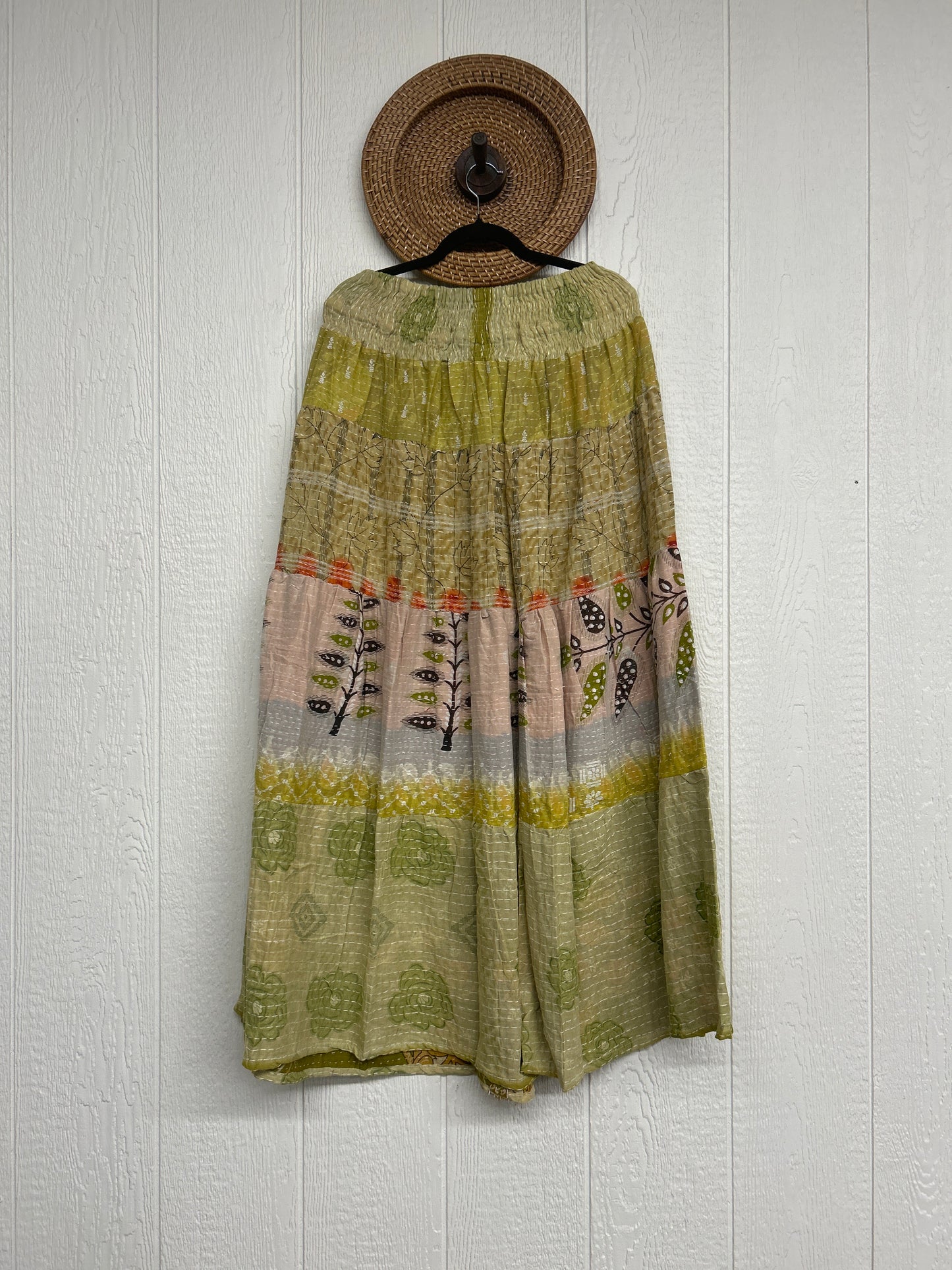 Pareo Kantha Lotus Maxi Skirt 0826 251