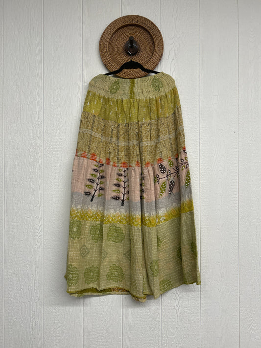 Pareo Kantha Lotus Maxi Skirt 0826 251