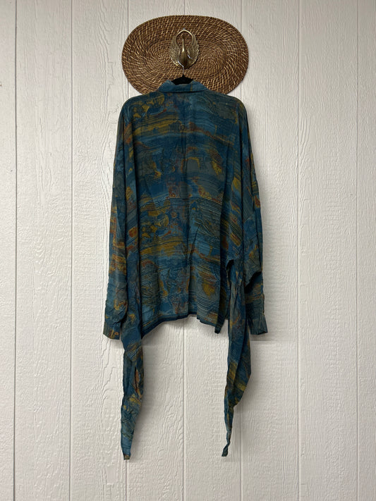 Crepe Sari Nirvana Button Down 1125 125