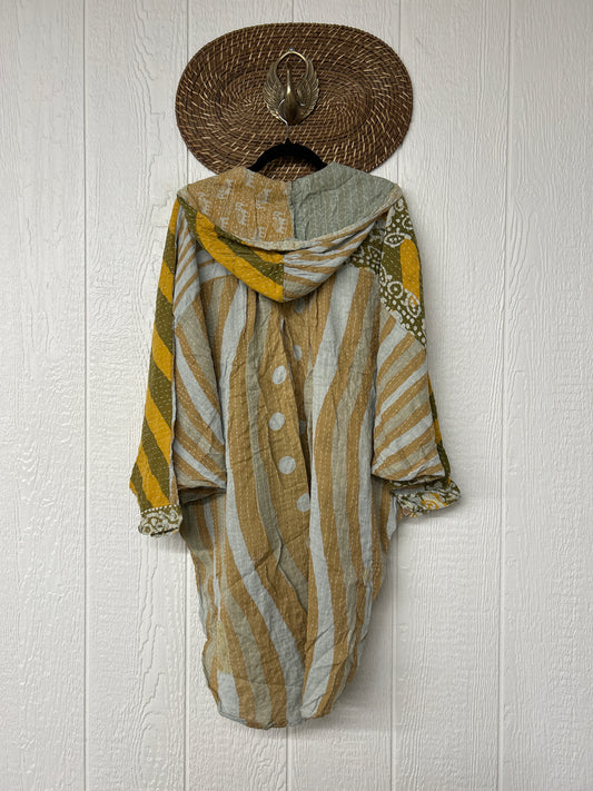 Alchemi Pareo Kantha Poetic Hoodie Tunic 1026 001