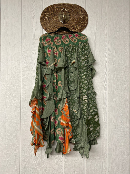 Pareo Kantha Willow Maxi Skirt 0826 173