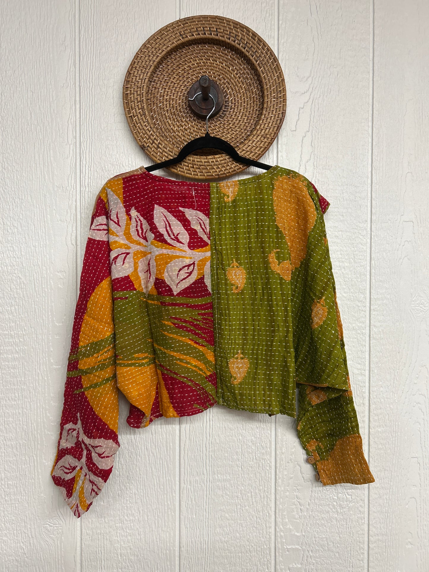 Pareo Kantha In Bloom Cropped Pullover 0326 029