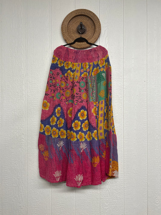 Pareo Kantha Lotus Maxi Skirt 0826 072