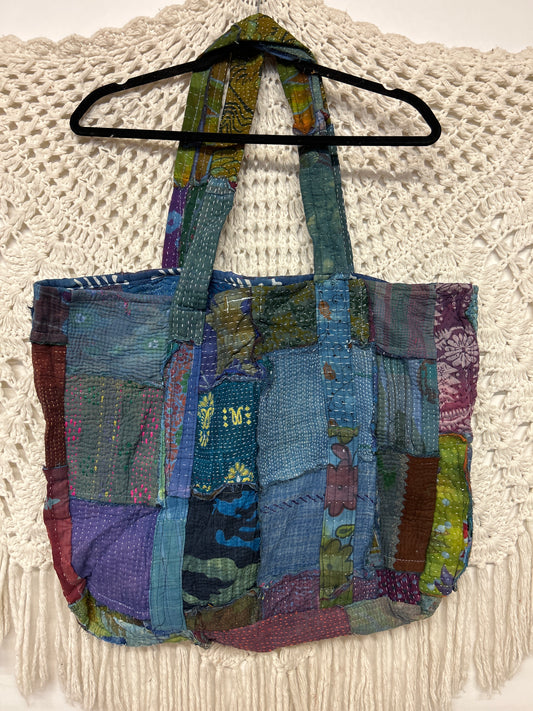 Kantha Patchwork Tote - 4