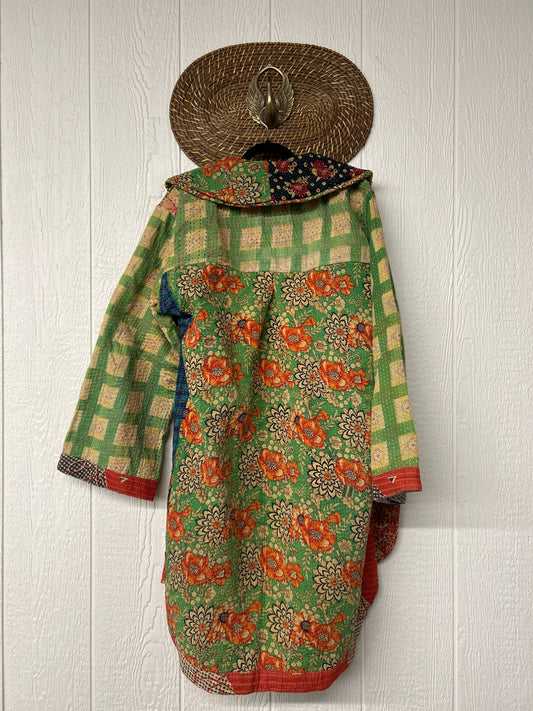 Fine Kantha Drifter Coat 1026 157