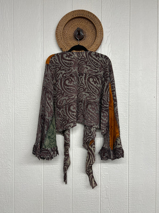 Crepe Sari Zeppelin Crop Shrug 0426 101