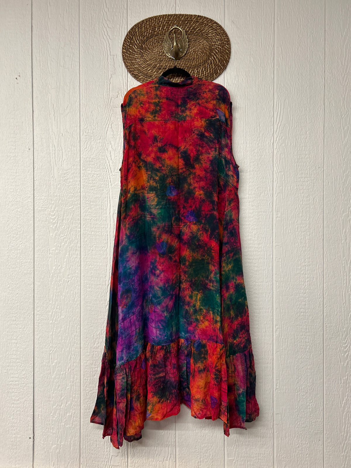 Crepe Sari Summer Dahlia Duster 0726 052