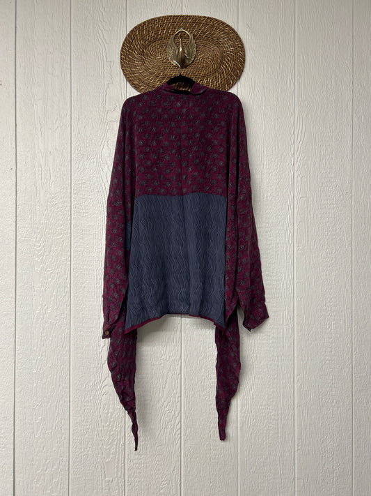 Crepe Sari Nirvana Button Down 1125 031