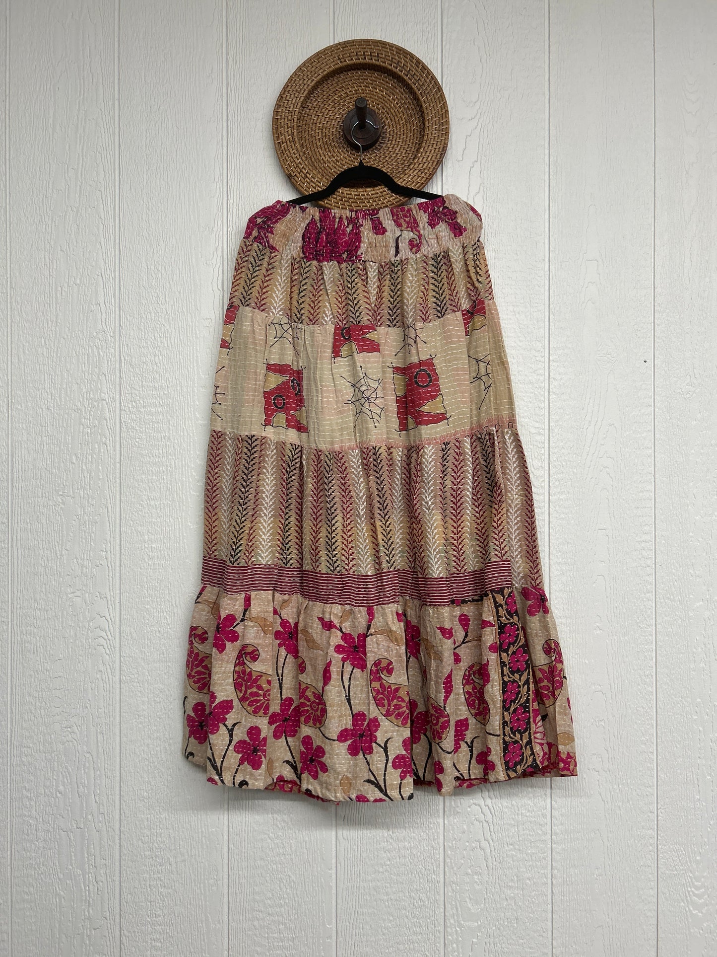 Pareo Kantha Lotus Maxi Skirt 0826 255