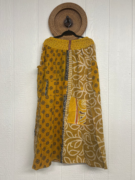 Pareo Kantha Butterfly Cargo Skirt 0426 184