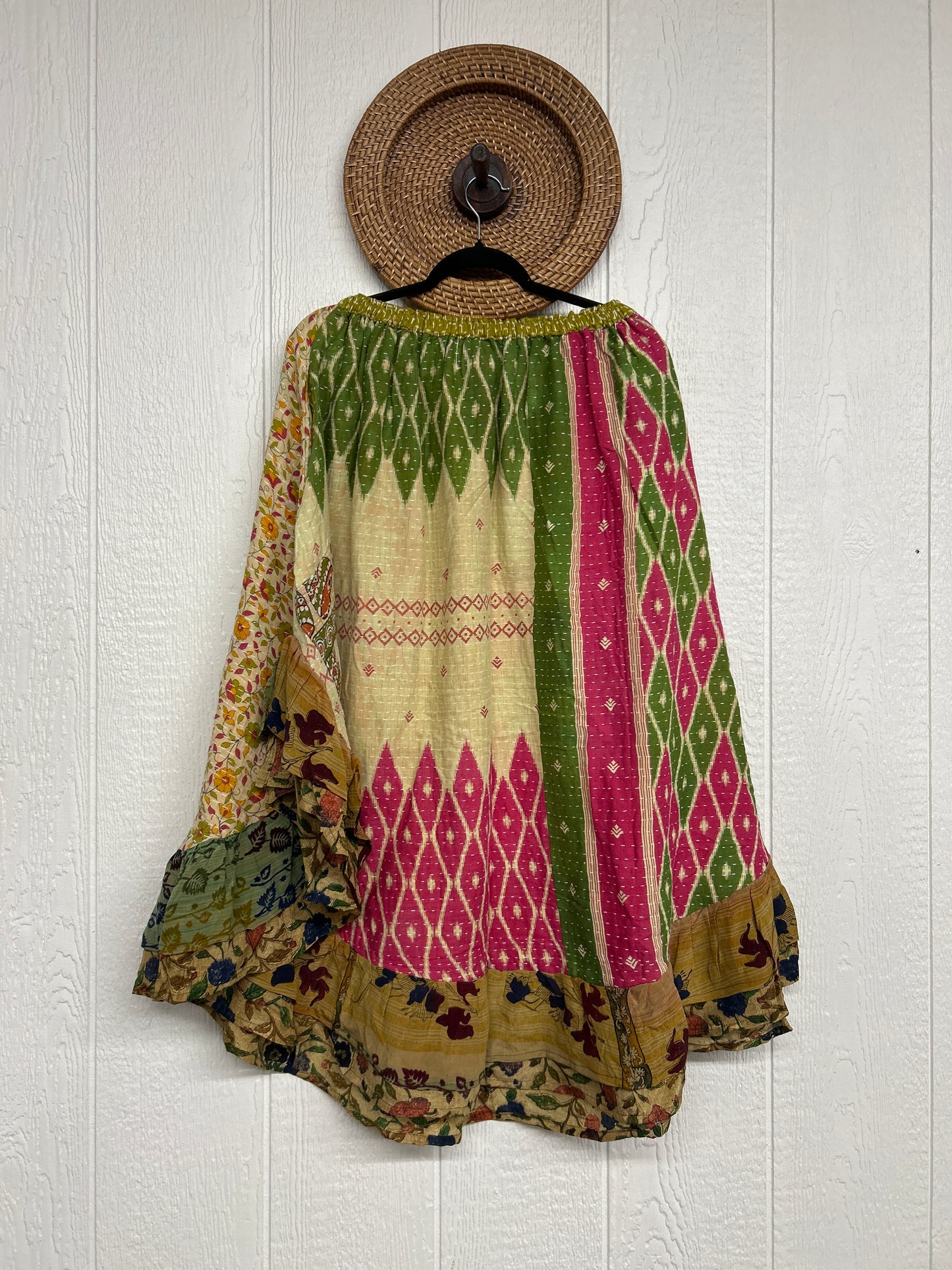 Pareo Kantha Wild Rose Skirt 0426 137