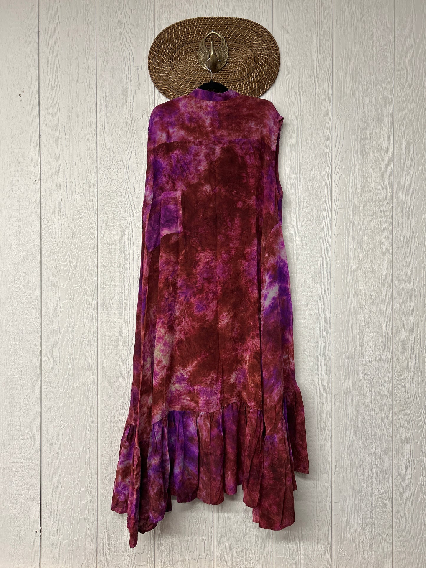 Crepe Sari Summer Dahlia Duster 0726 055