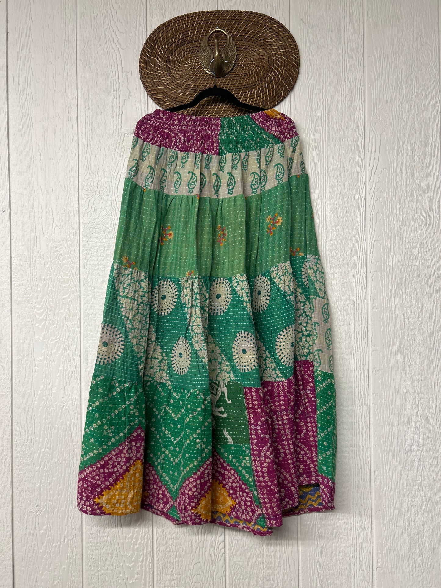 Pareo Kantha Lotus Maxi Skirt 0826 161
