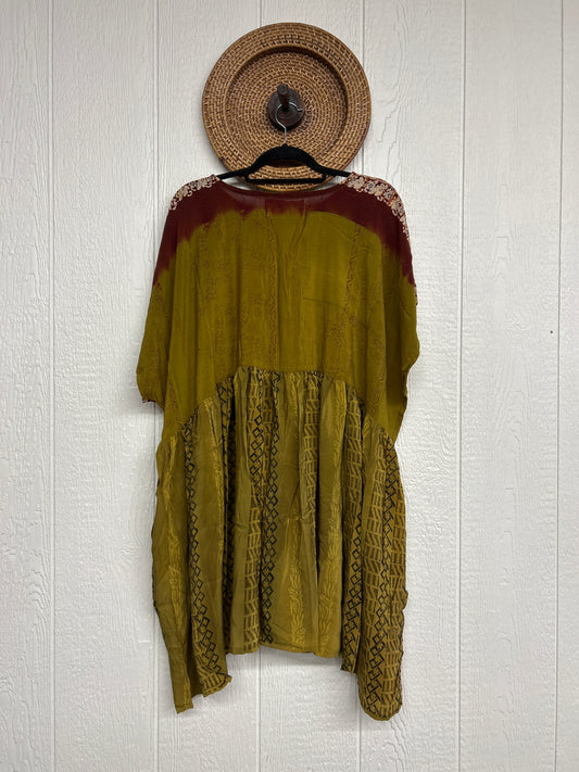 Crepe Sari Daydreamer Button Down Mini 0426 153