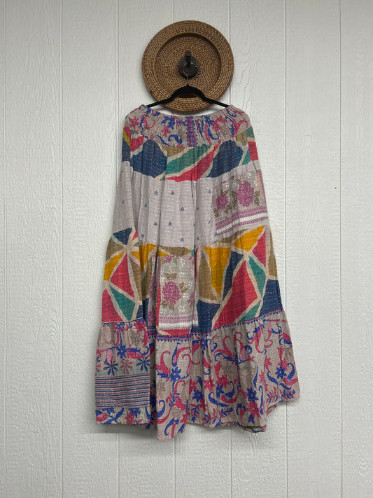 Pareo Kantha Lotus Maxi Skirt 0826 234