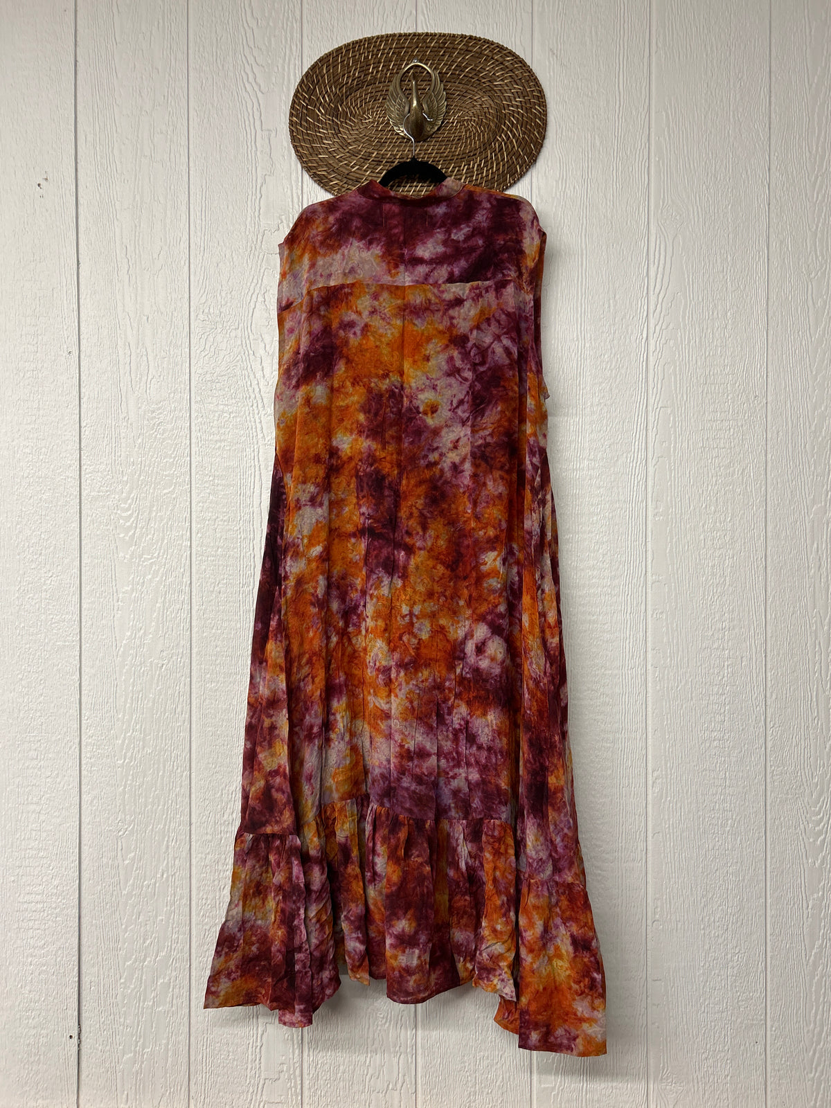 Crepe Sari Summer Dahlia Duster 0726 073