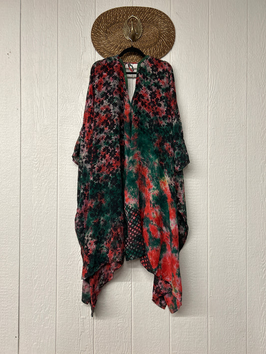 Crepe Sari Orchid Kimono 0626 141