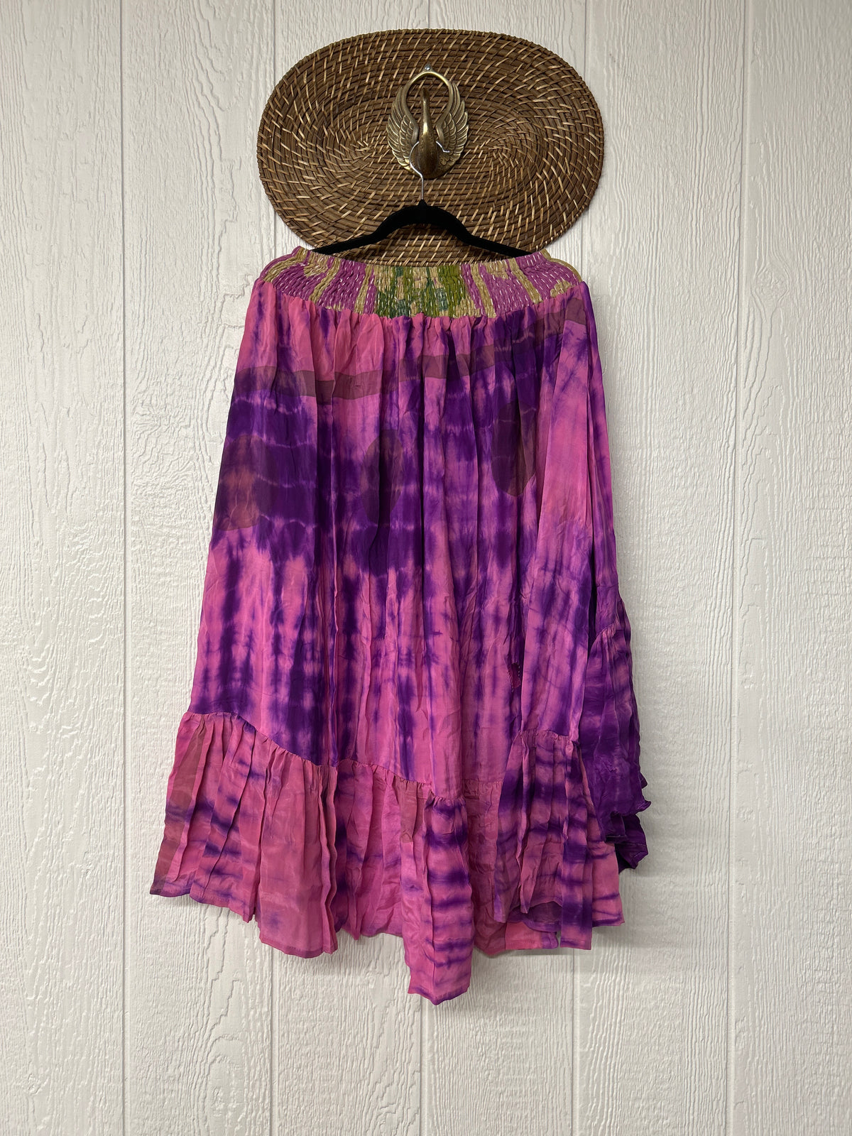 Crepe Sari Dahlia Skirt 1026 083