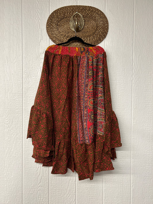 Crepe Sari Dahlia Skirt 1026 090