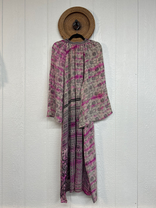 Crepe Sari Woodstock Duster Dress 0226 215