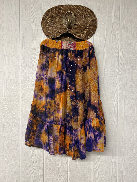 Crepe Sari Dahlia Skirt 1026 098