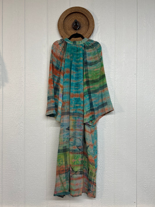 Crepe Sari Woodstock Duster Dress 0226 187