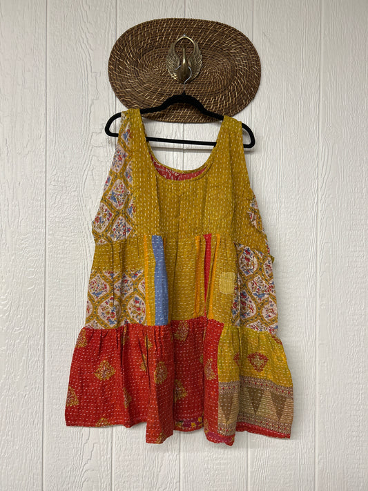 Kantha Meadow Mini Dress 0625 198