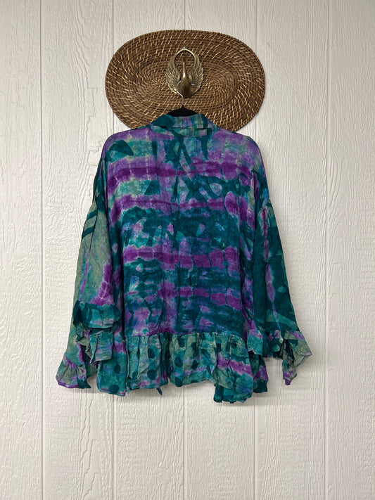 Crepe Sari Wild Rose Top 0526 010