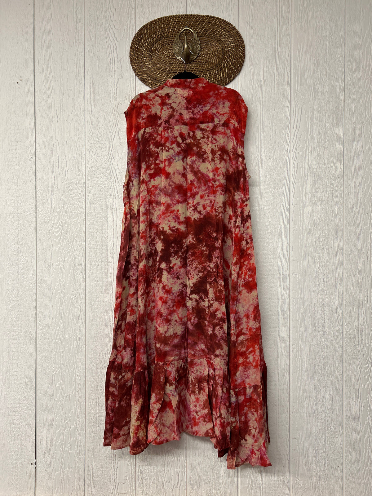 Crepe Sari Summer Dahlia Duster 0726 037