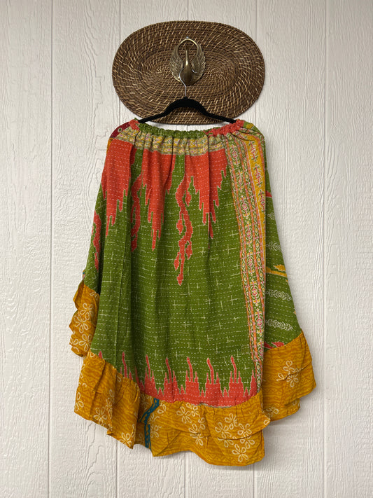 Pareo Kantha Wild Rose Skirt 0426 247