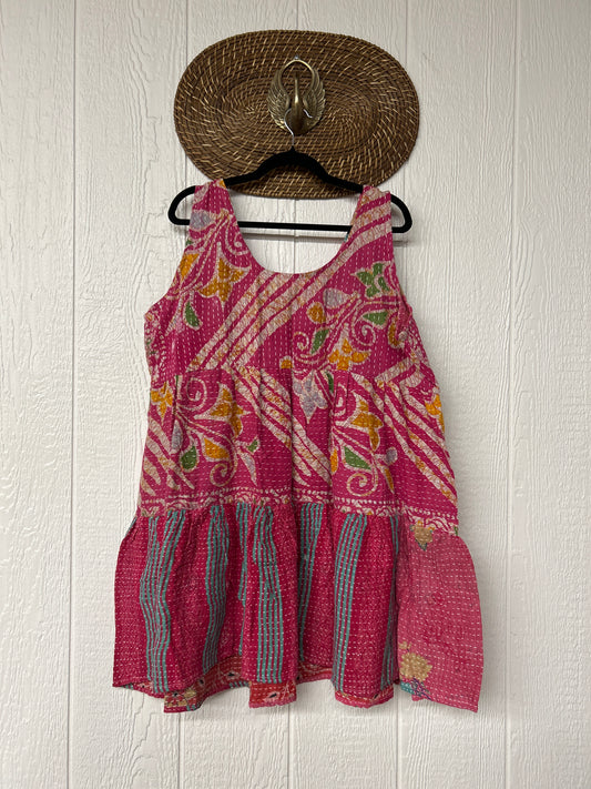 Kantha Meadow Mini Dress 0625 238