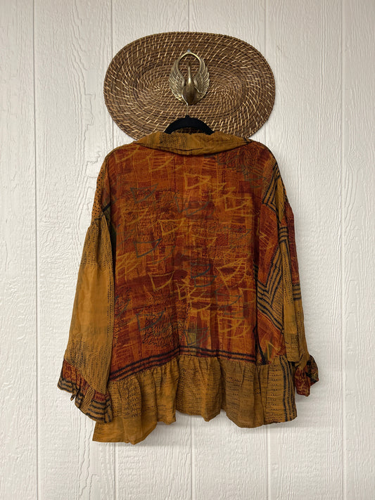 Crepe Sari Wild Rose Top 1225 217