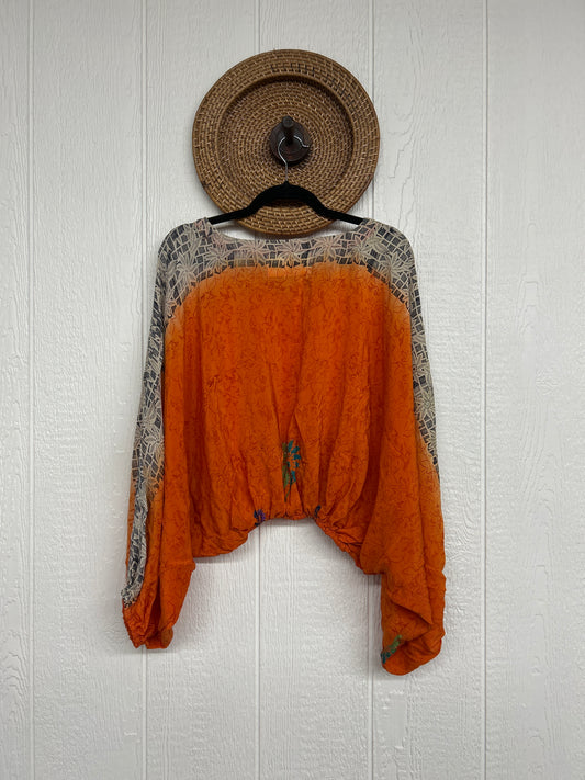 Crepe Sari Luna Crop Top 0126 092