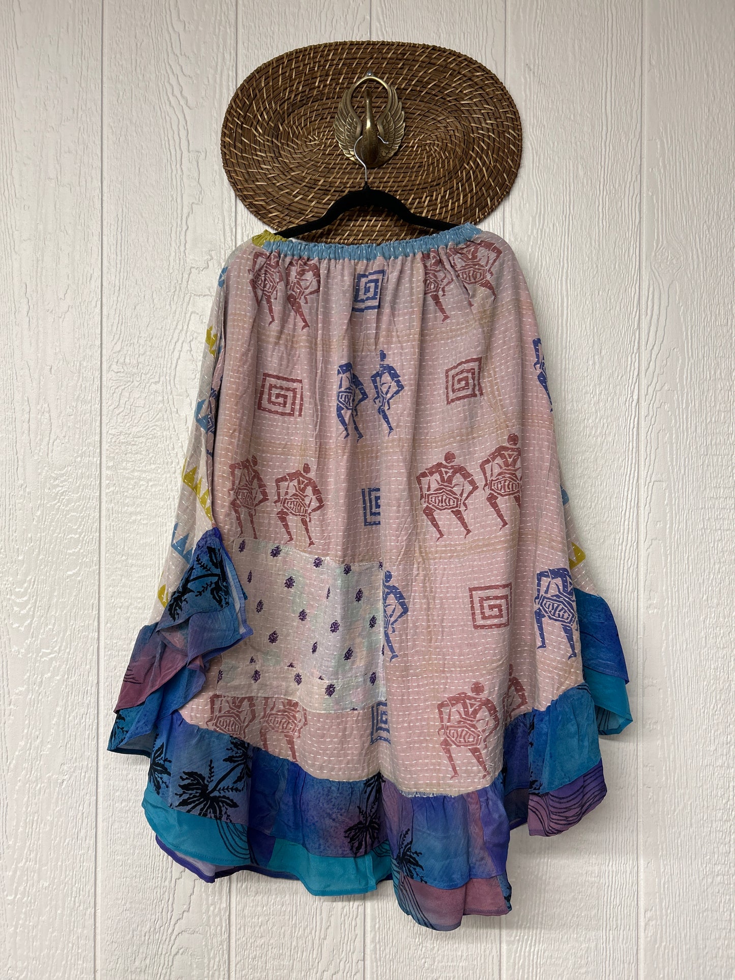 Pareo Kantha Wild Rose Skirt 0426 204