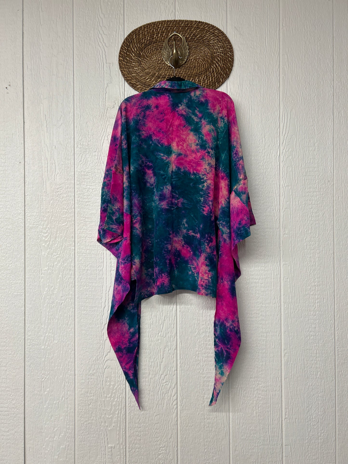 Crepe Sari Summer Nirvana Button Down 0626 080
