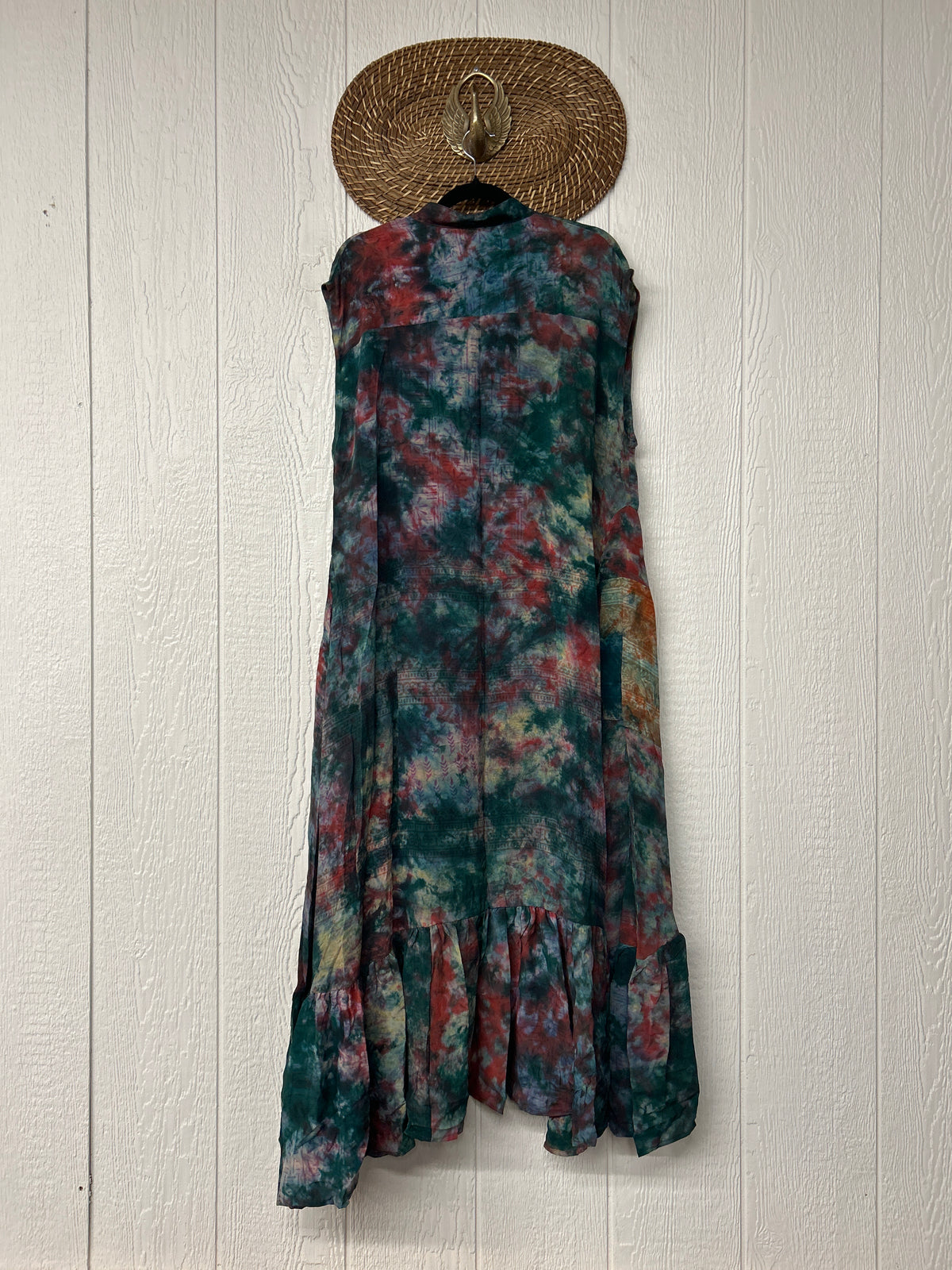 Crepe Sari Summer Dahlia Duster 0726 104