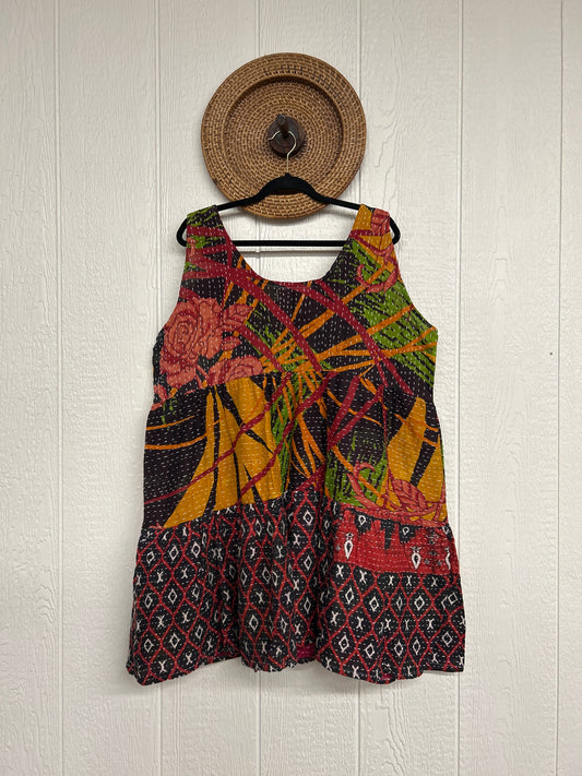 Kantha Meadow Mini Dress 0625 093