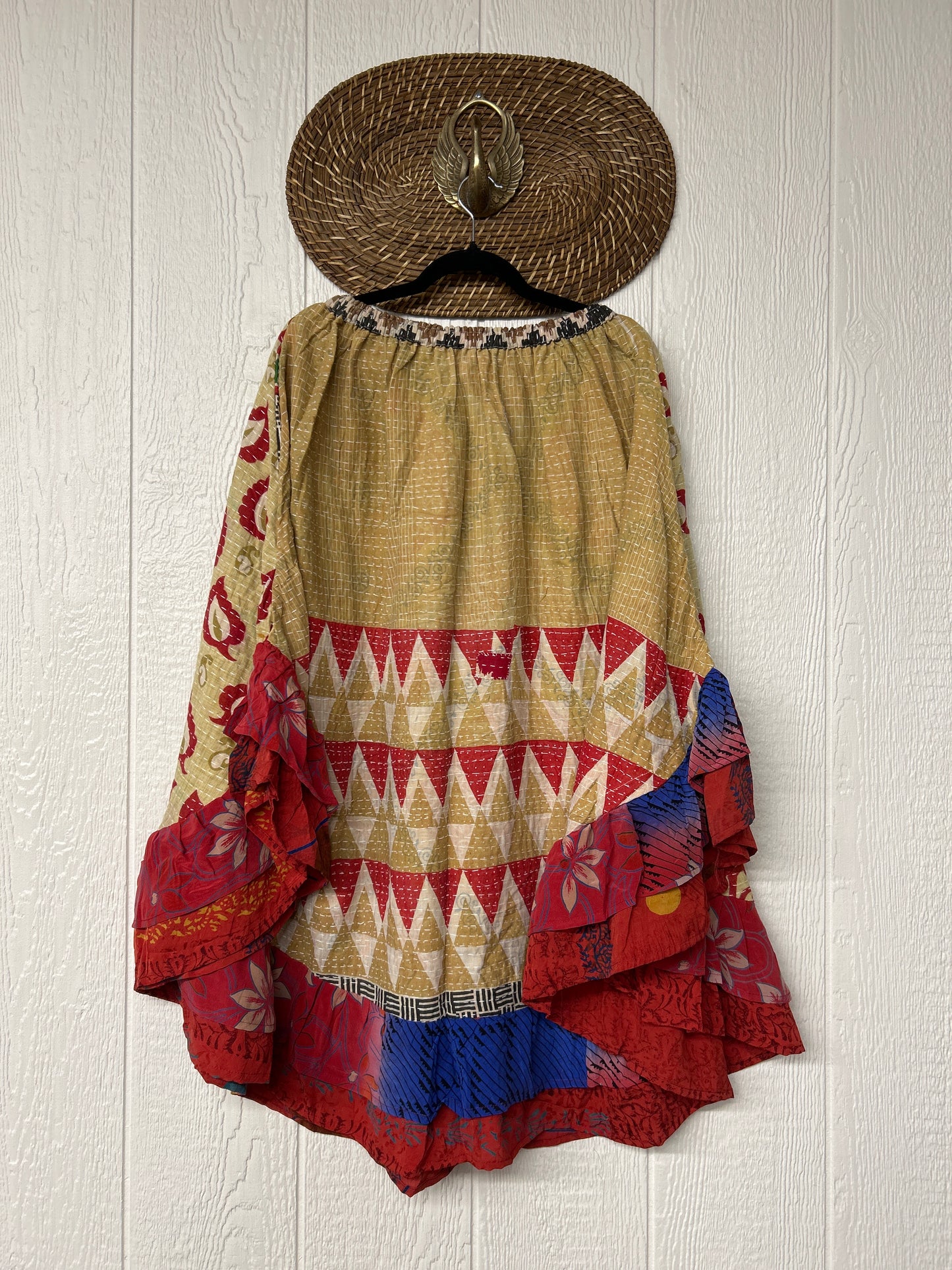 Pareo Kantha Wild Rose Skirt 0426 171