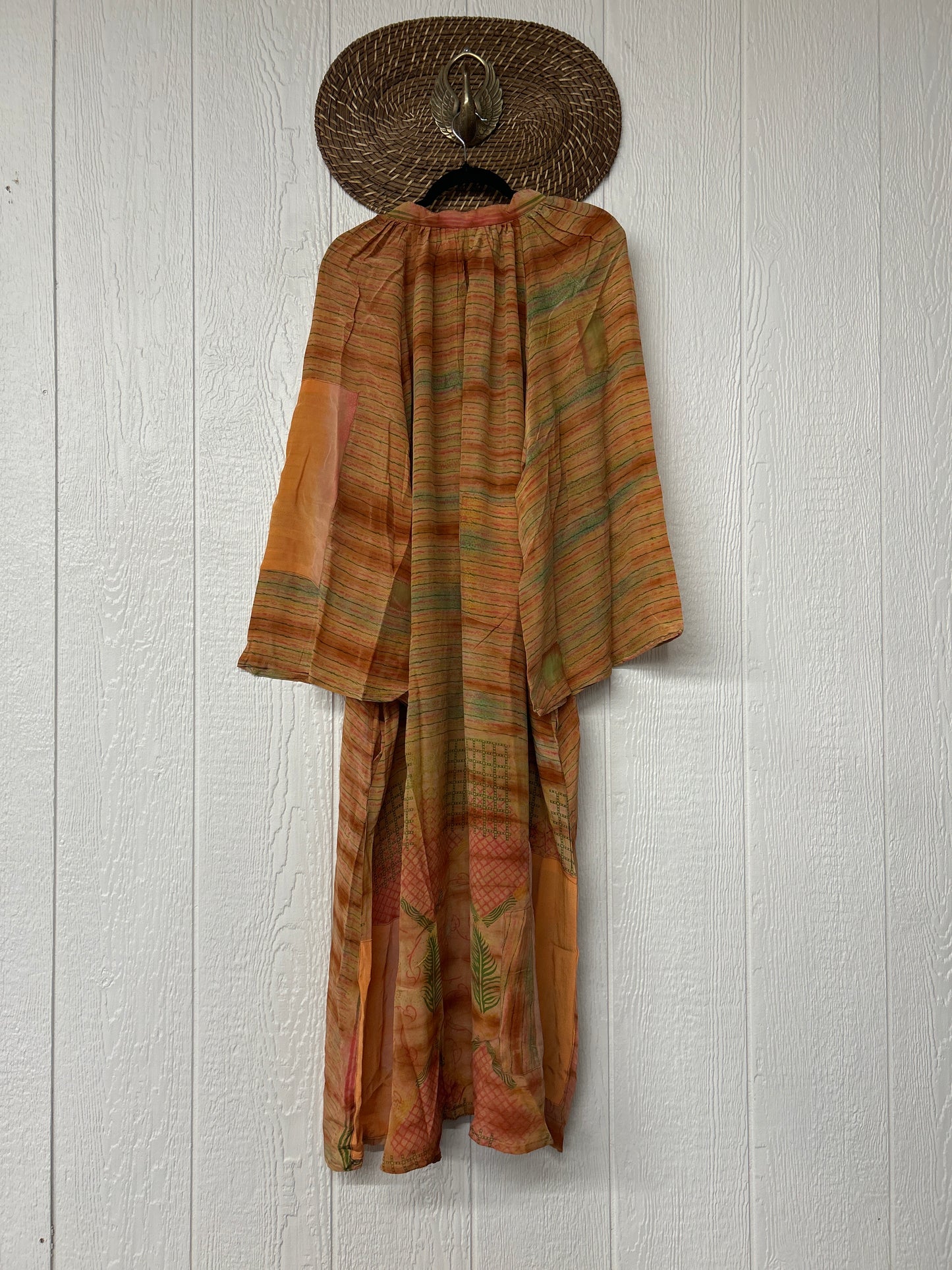 Crepe Sari Woodstock Duster Dress 0226 273