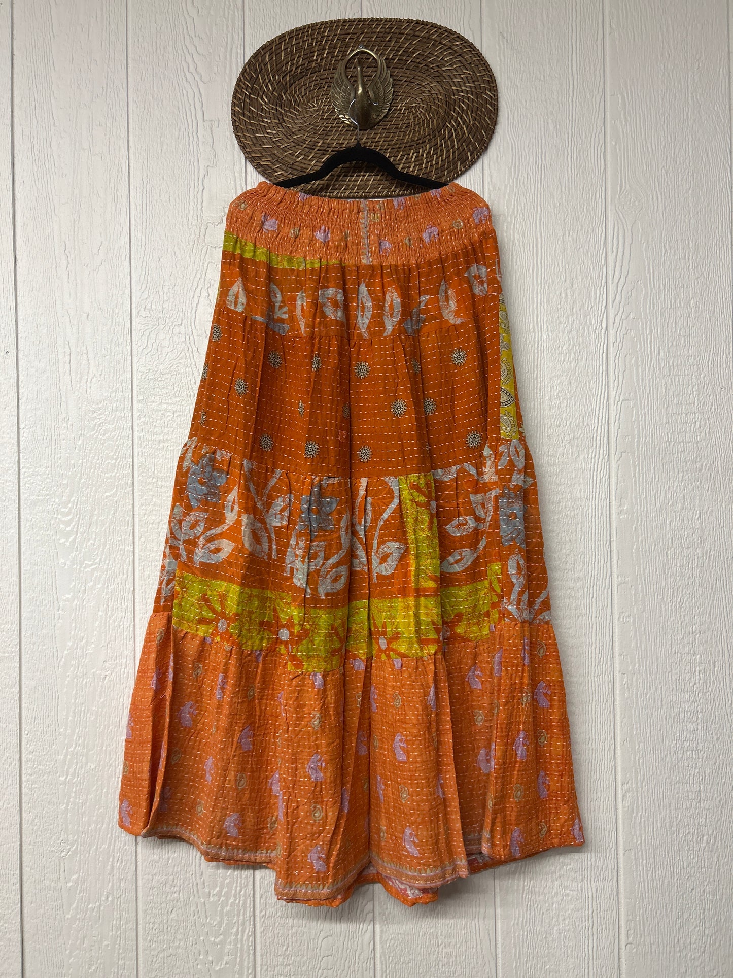 Pareo Kantha Lotus Maxi Skirt 0826 148